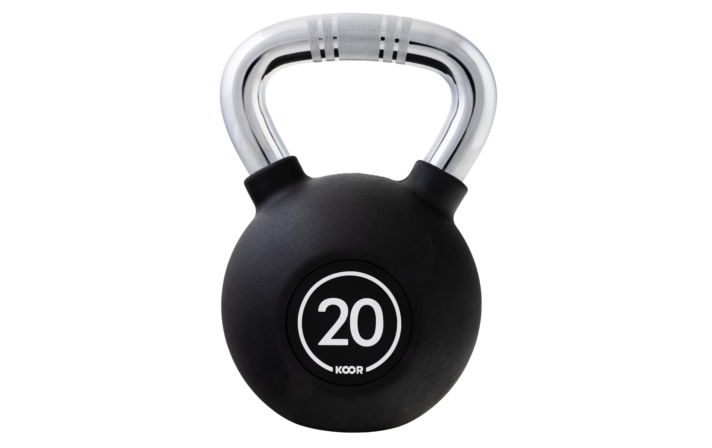 KOOR, Kettlebell 20 kg, Schwarz