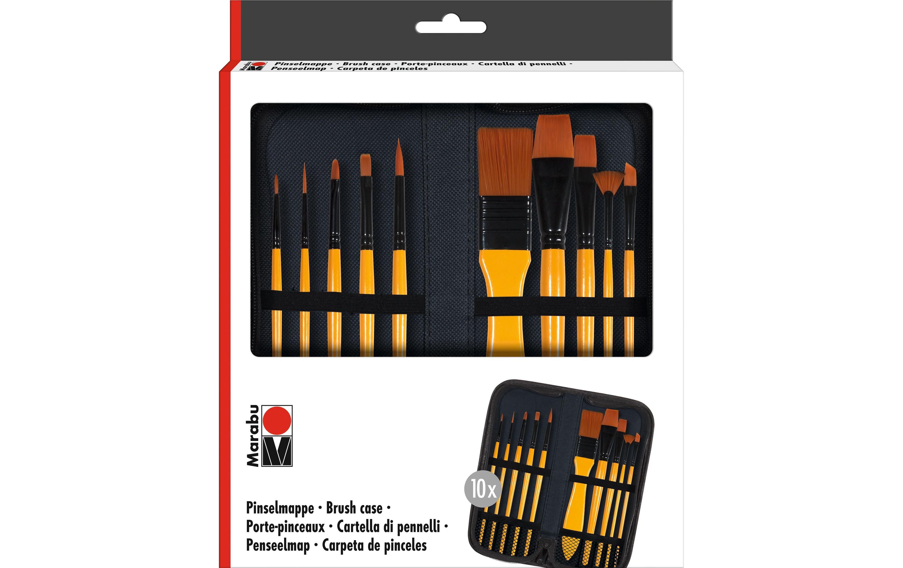 Marabu Pinselmappe Acrylpinsel Set