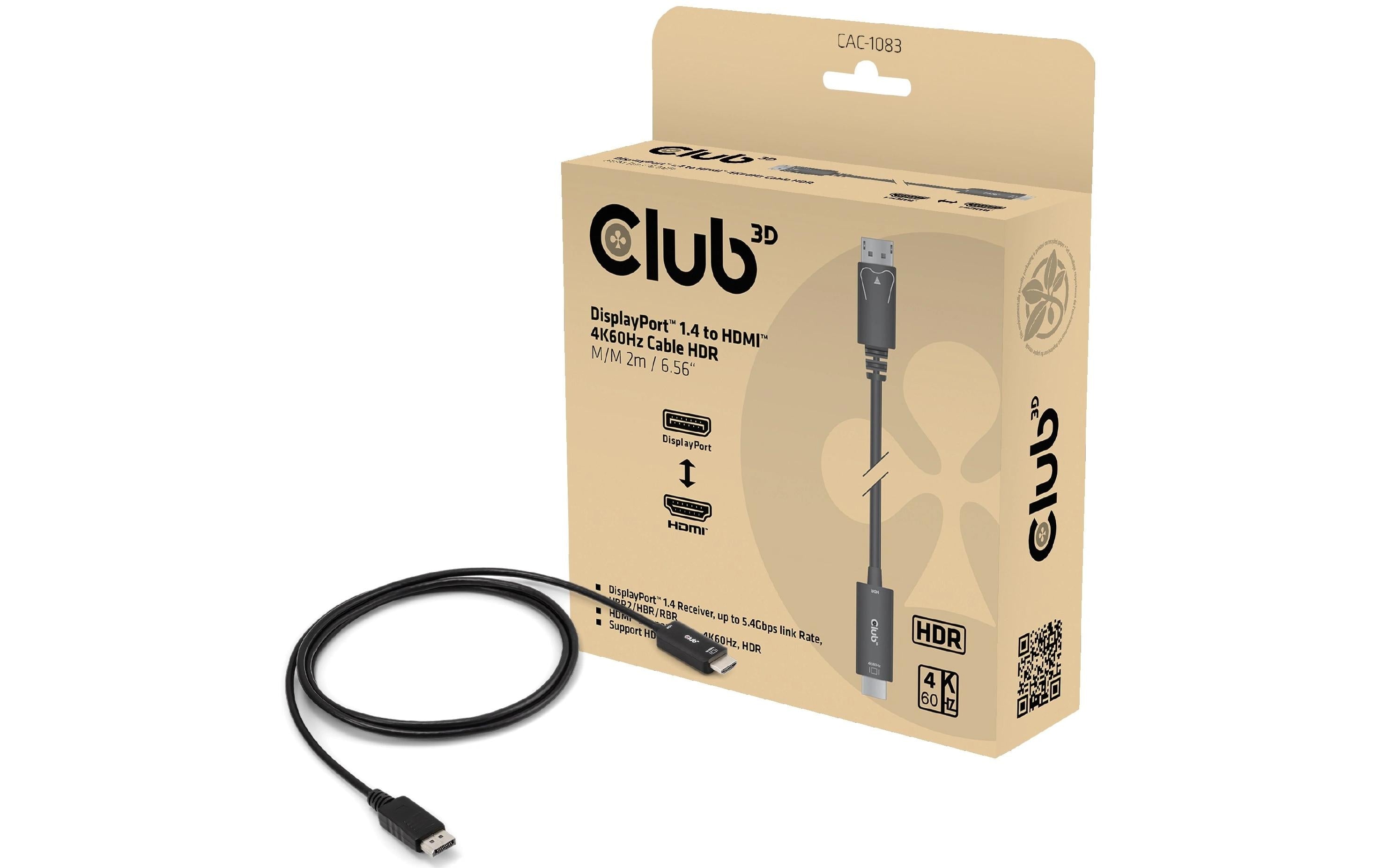 Club 3D, DP 1.4 auf HDMI 4K60Hz