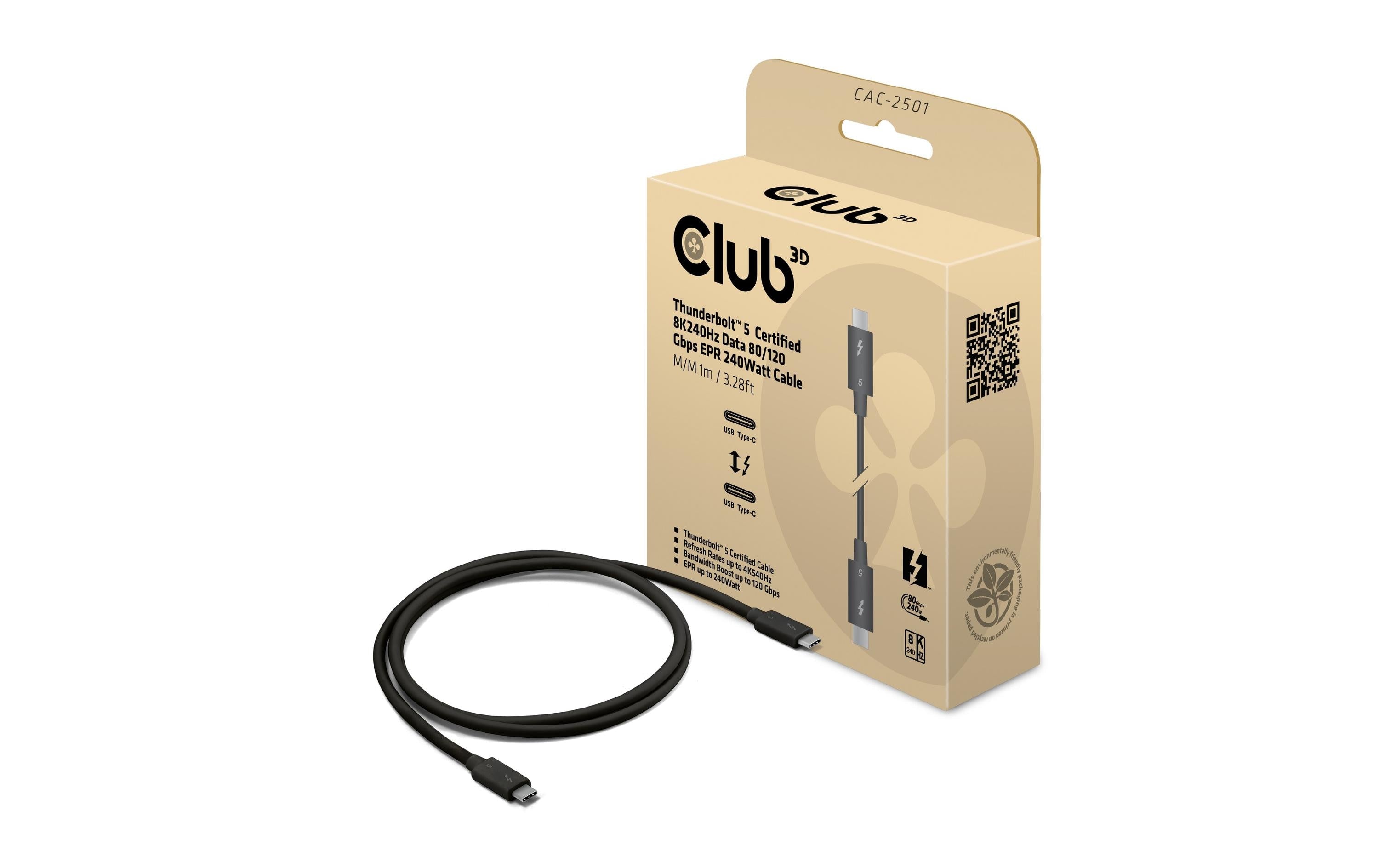 Club 3D, zertifisziertes Thunderboltabel