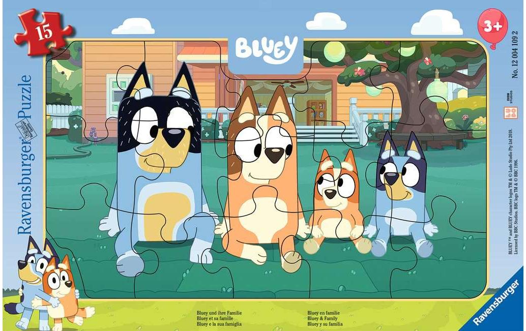 Puzzle Bluey und ihre Familie