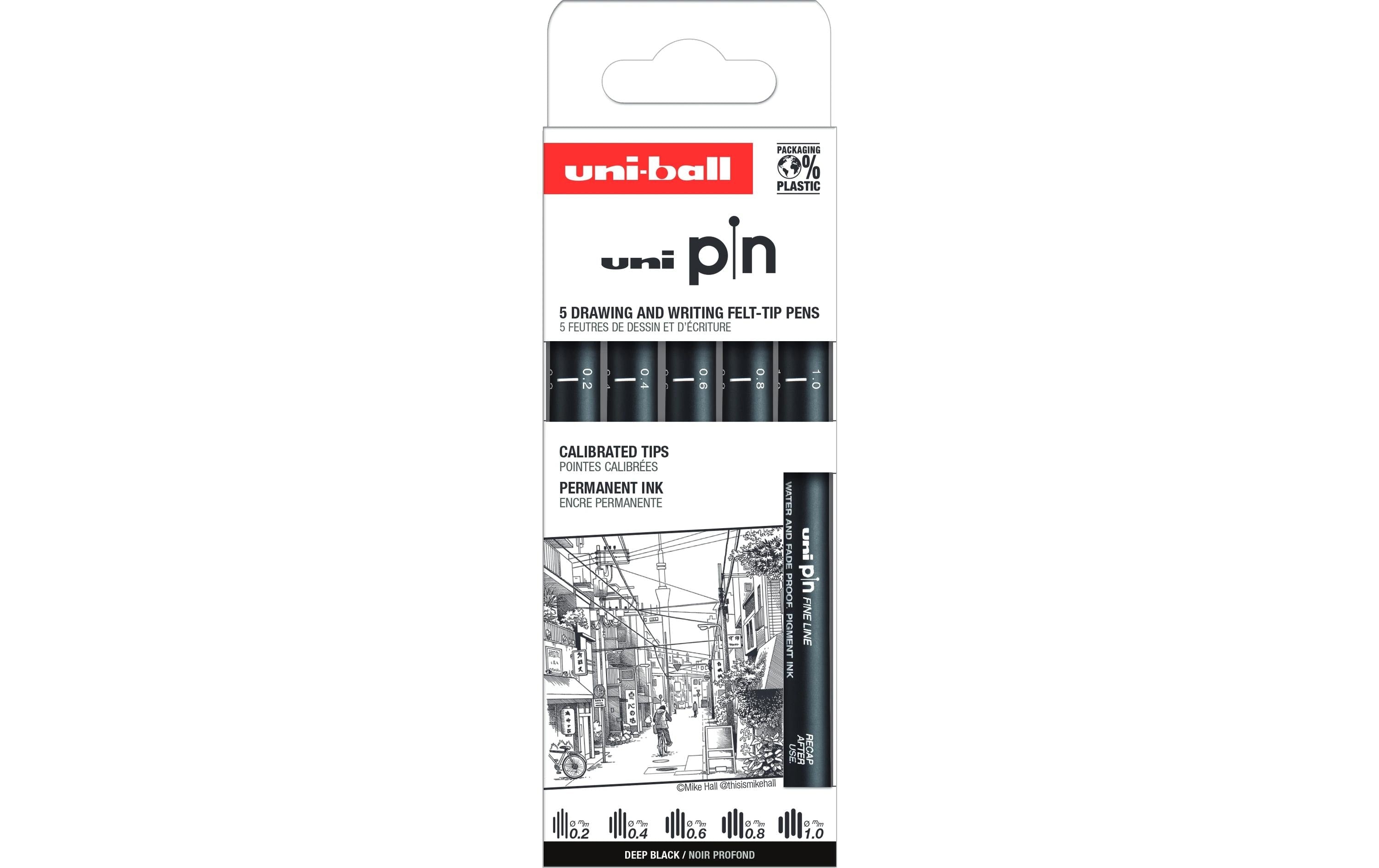Uni PIN Fineliner Set Classic Street