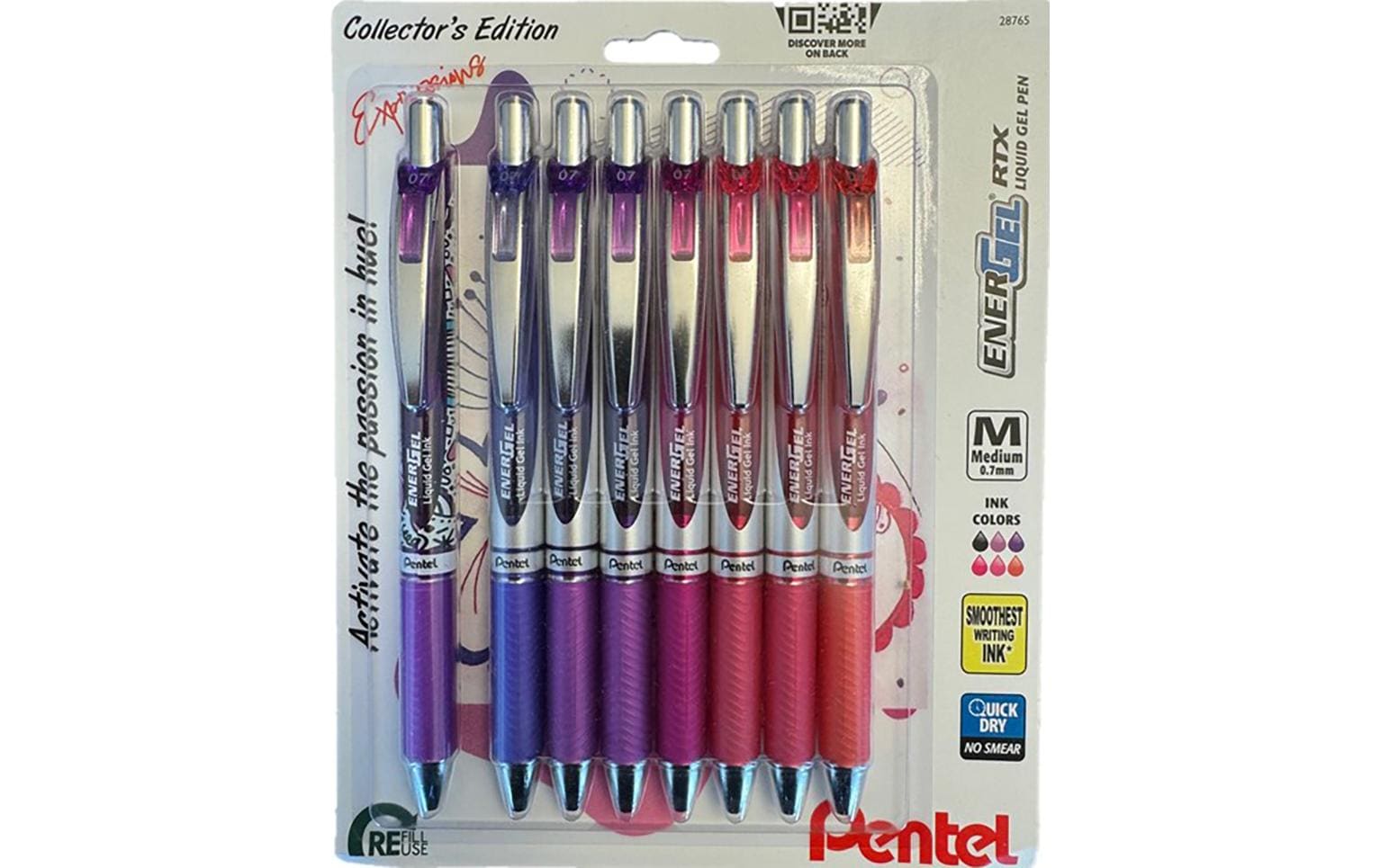 Pentel Gelroller EnerGel Xm Set Passion