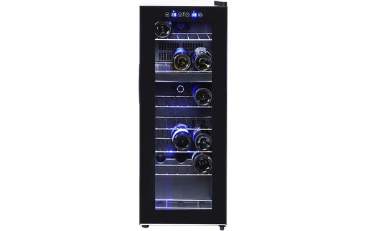 Coldtec by Kibernetik | Kibernetik Weinkühlschrank THD21 | E, 21Flaschen, 46dB, schwarz