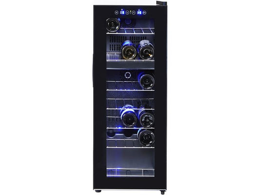 Coldtec by Kibernetik | Kibernetik Weinkühlschrank THD21 | E, 21Flaschen, 46dB, schwarz