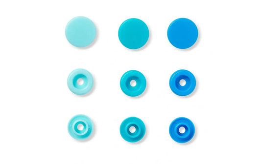 Prym Love Druckknopf Color Snaps, blau