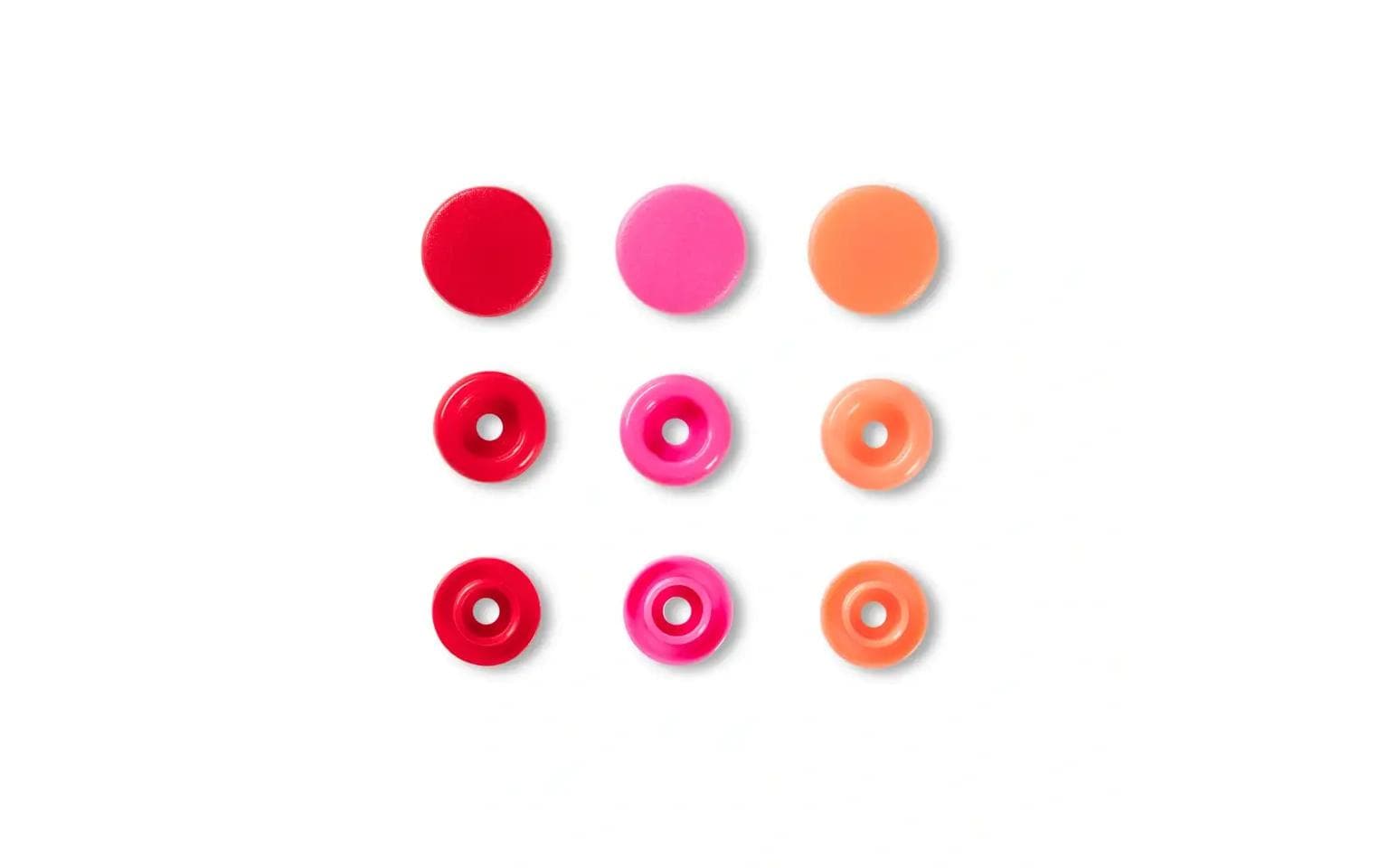 Prym Love Druckknopf Color Snaps, rot