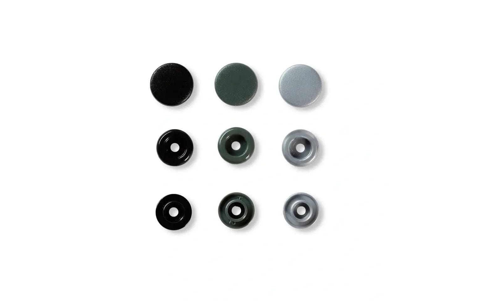 Prym Love Druckknopf Color Snaps, grau