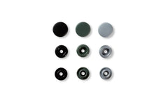 Prym Love Druckknopf Color Snaps, grau