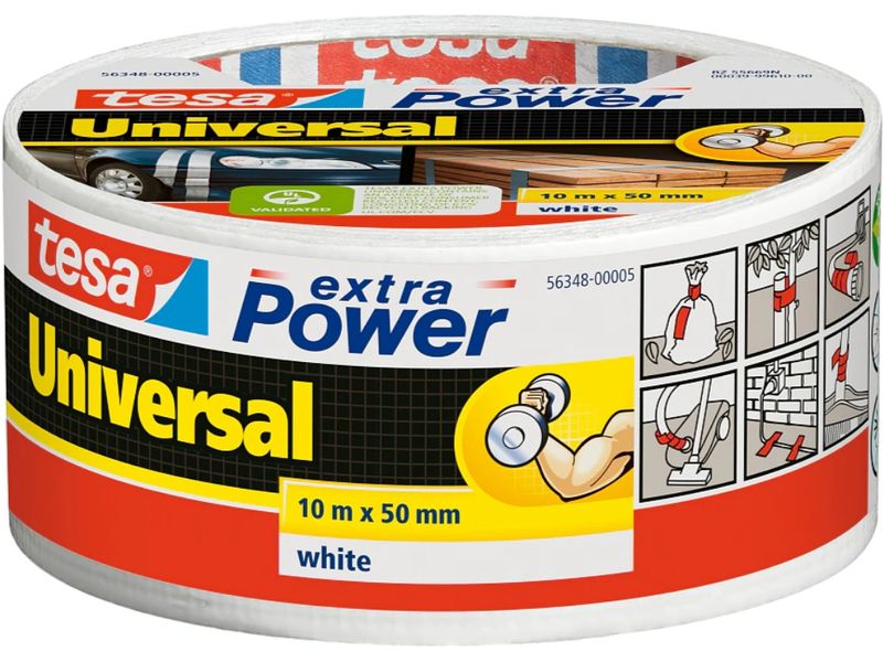 tesa | extra Power Universal | Weiss - 25 m x 50 mm
