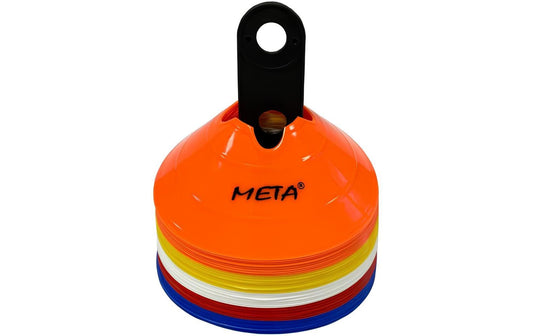 Meta-tu-Victoria | MTV Markierhütchen hoch 50 Stck. | orange, gelb, weiss, rot, blau