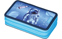 Herlitz | Etui mit 2 Fächern, gefüllt | 23-teilig, Cosmic Explorer
