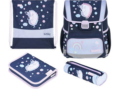 Herlitz | Schulthek Loop Plus Unicorn | 4-teiliges Set, 17 l
