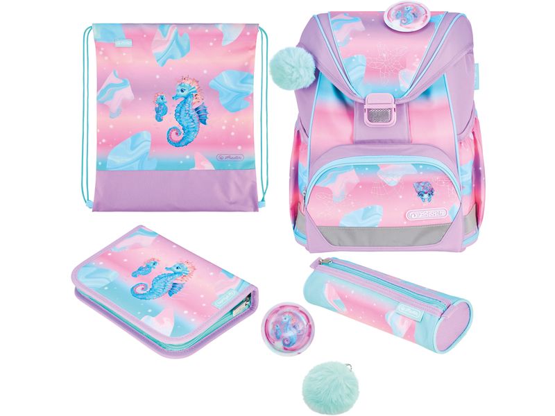 Herlitz | Schulthek UltraLight Plus Ocean | 4-teiliges Set, 16 l