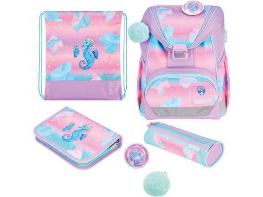 Herlitz | Schulthek UltraLight Plus Ocean | 4-teiliges Set, 16 l