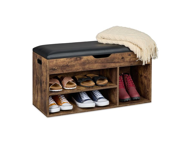 relaxdays | Schuhregal mit Sitzfläche | MDF China