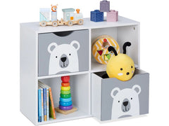 relaxdays | Kinderregal Bär | MDF/Kiefern China