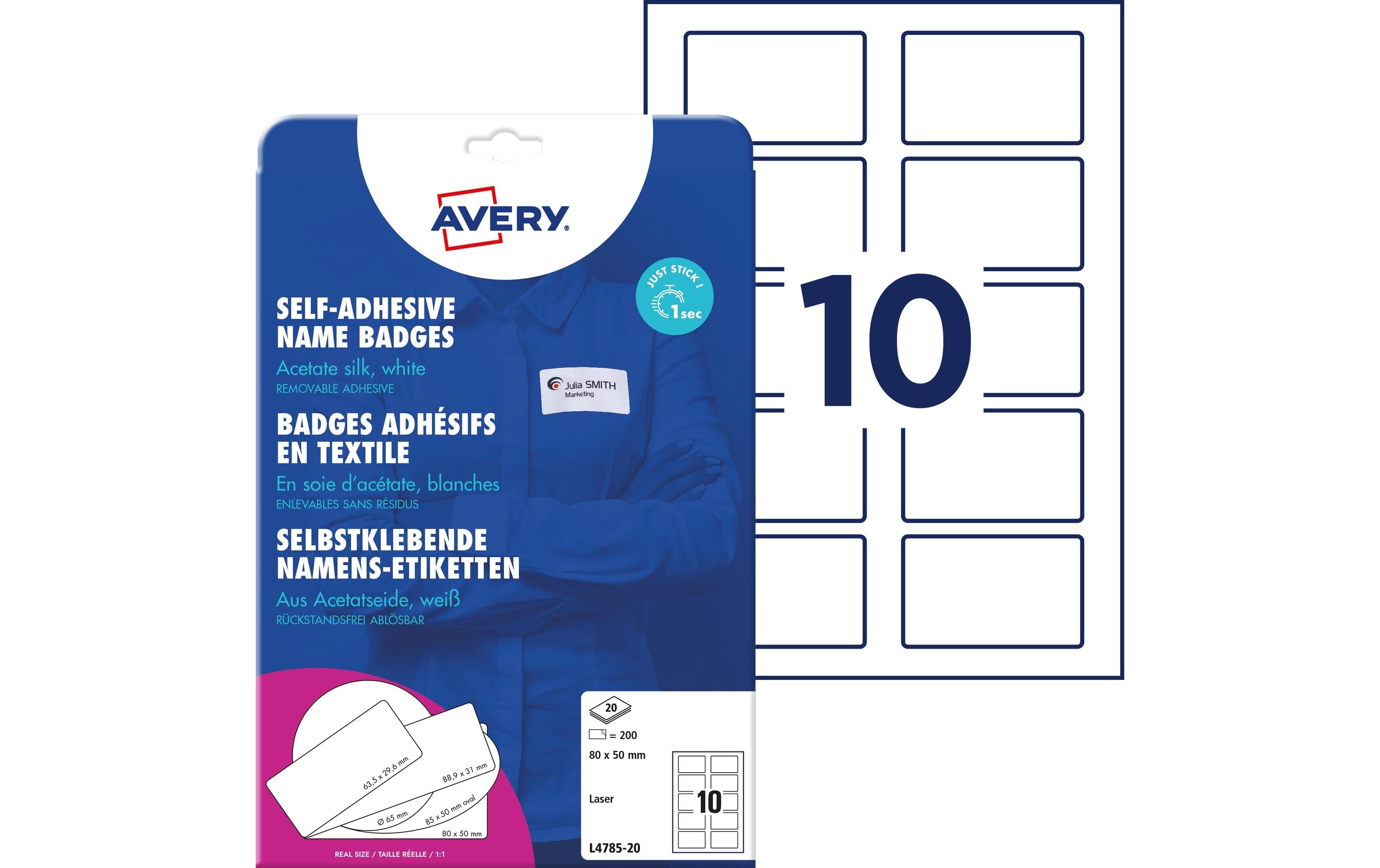 Avery Zweckform Namensetiketten