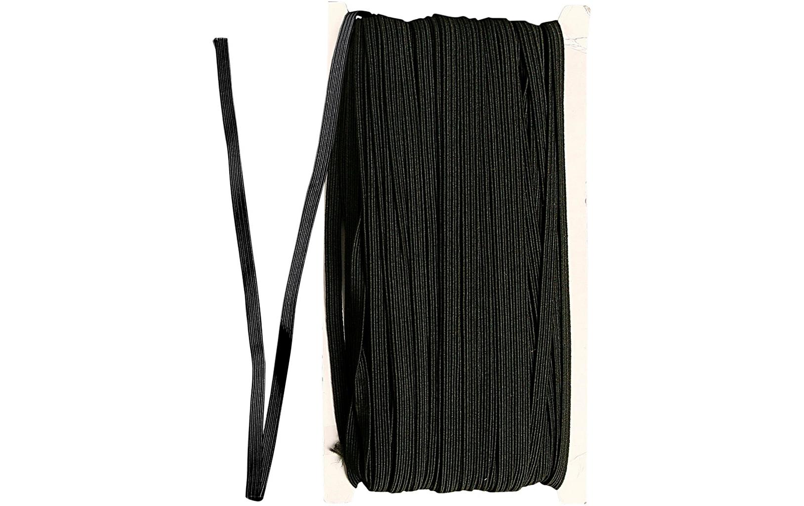 Creativ Company, Elastikband 50 m, Schwarz
