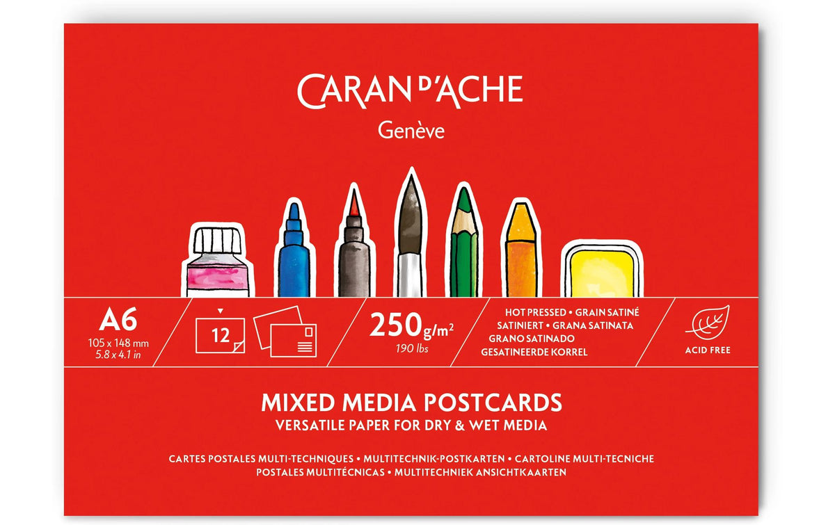 Caran dAche Multitechnik Postkartenblock