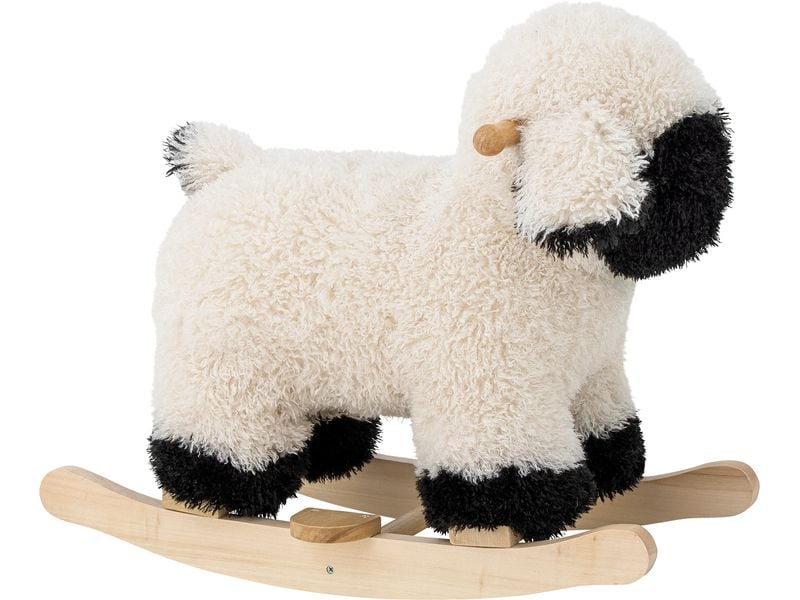 Bloomingville | Schaukelschaf Dolly | Holz, Polyester, 65x53x34 cm (LxHxT)