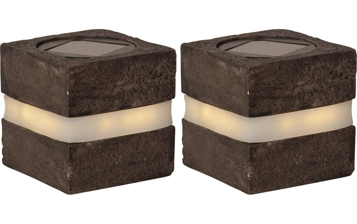 Star Trading Solar Decoration Stonecube