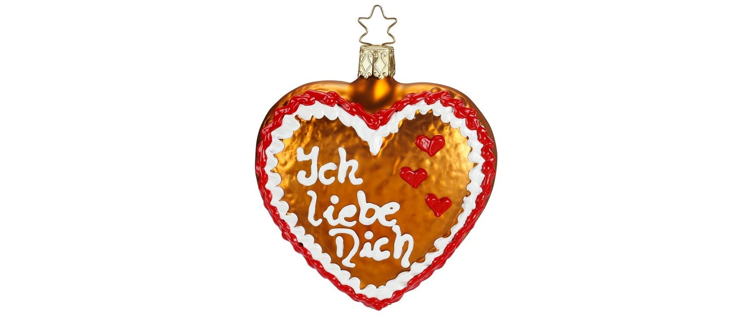 Inge Weihnachtskugel Lebkuchenherz