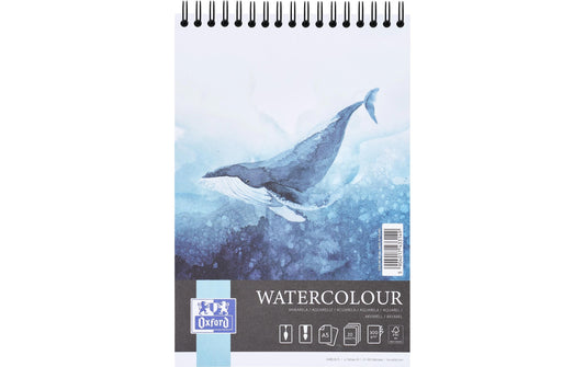 Oxford | Aquarellblock A5, 20 Bl., 300g/m² | 300 g/m², recycelbar *A5 Format *20 Blatt