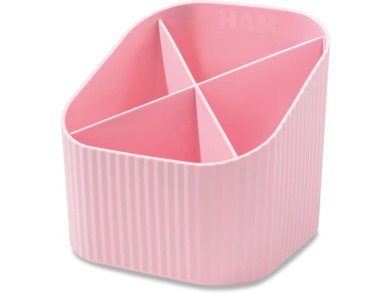 HAN | Stifteköcher Re-X-LOOP | 4 Fächer, recyceltes Material, rosa