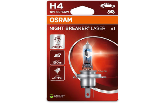 OSRAM | NIGHT BREAKER UNLIMITED H4 | Abblendlicht, 60/55 Watt, Einzelblister