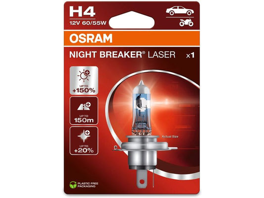 OSRAM | NIGHT BREAKER UNLIMITED H4 | Abblendlicht, 60/55 Watt, Einzelblister