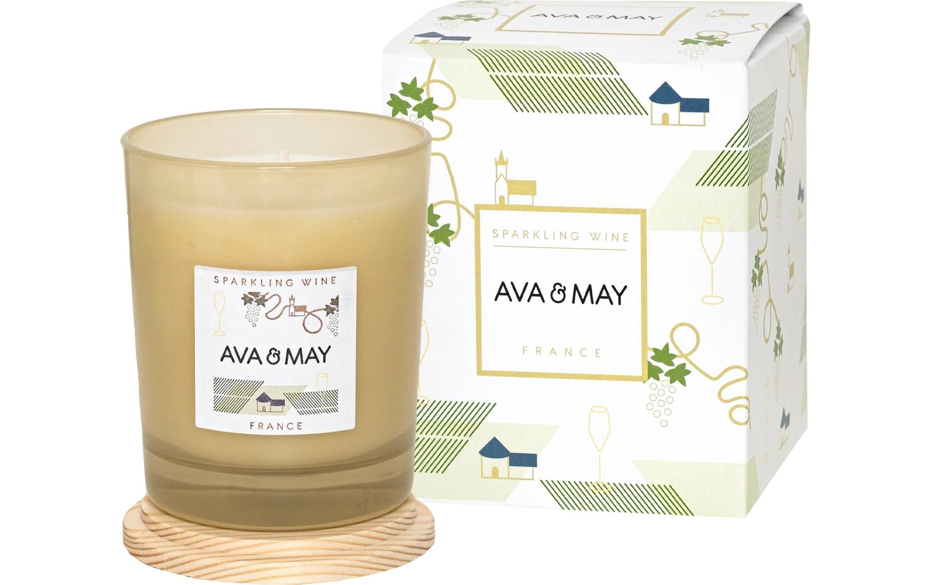 AVA & MAY Duftkerze Sparking Wine, 180g