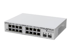 MikroTik | CSS318-16G-2S+IN, L3 Smart Switch | 16x1Gbps, 2xSFP+, Desktop, 10/19Rack