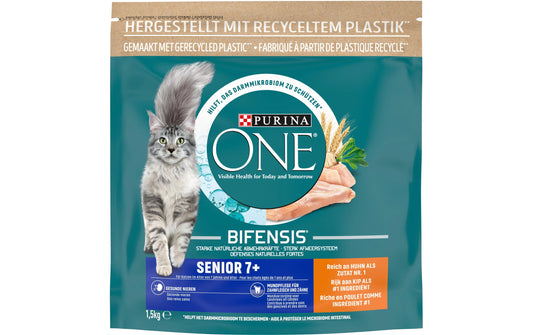 Purina ONE | Trockenfutter Senior | Huhn & Vollkorn, 1.5kg