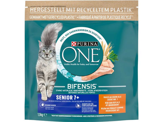 Purina ONE | Trockenfutter Senior | Huhn & Vollkorn, 1.5kg
