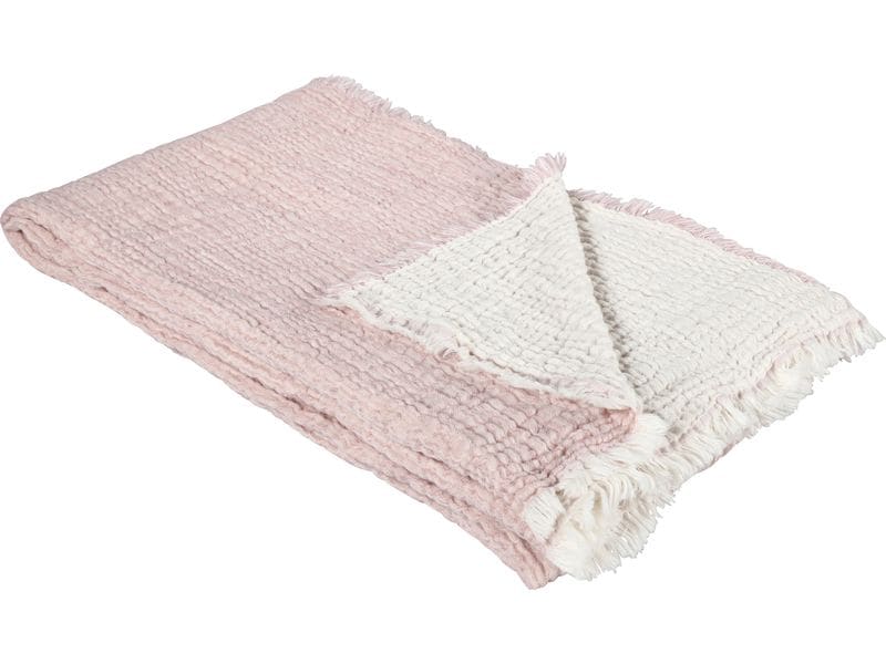 Eskimo | Decke Artemis 140 x 210 cm, Rose | 100% Baumwolle, waschbar 30 Grad