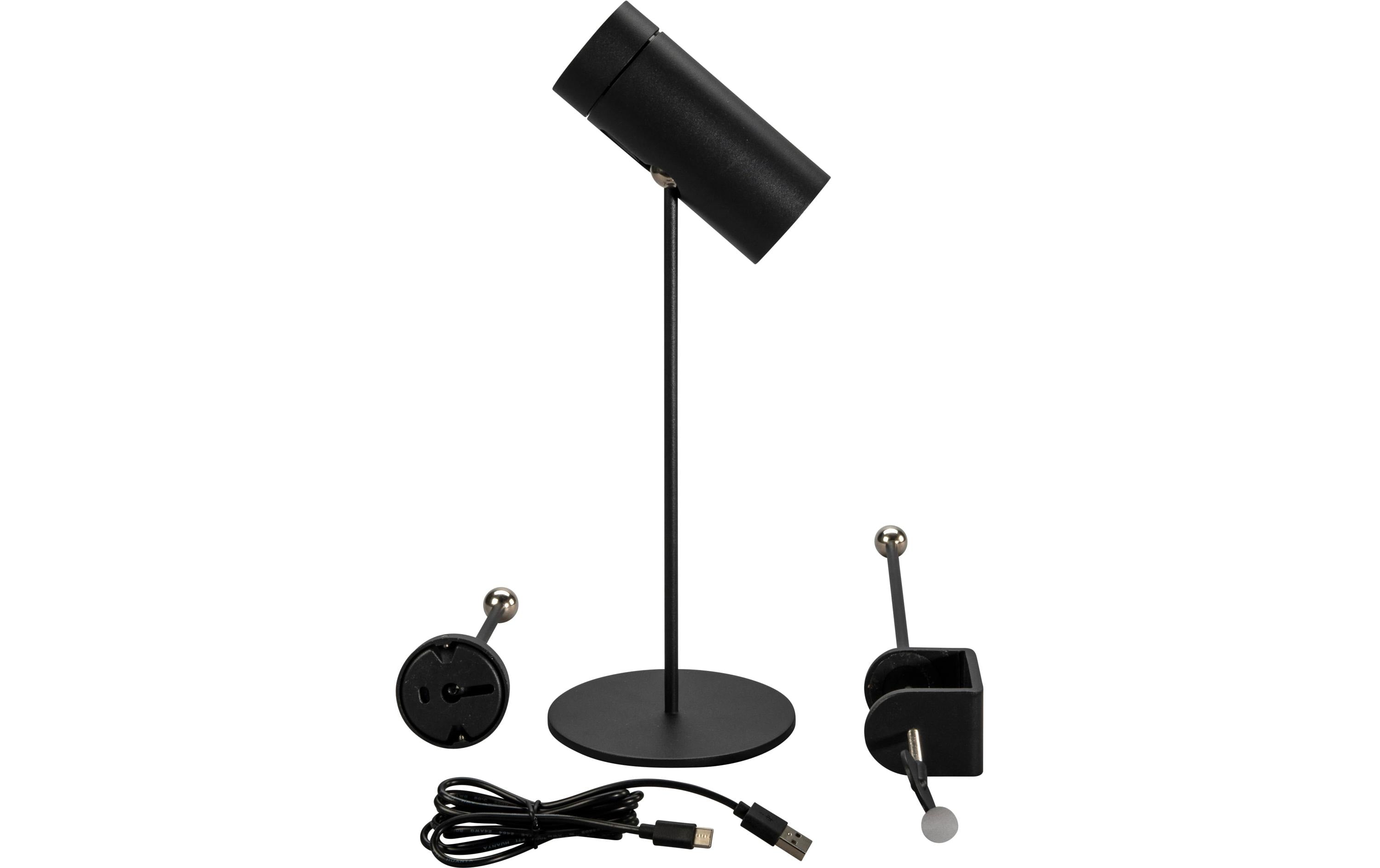Konstsmide Multi USB-Tischleuchte Schwarz