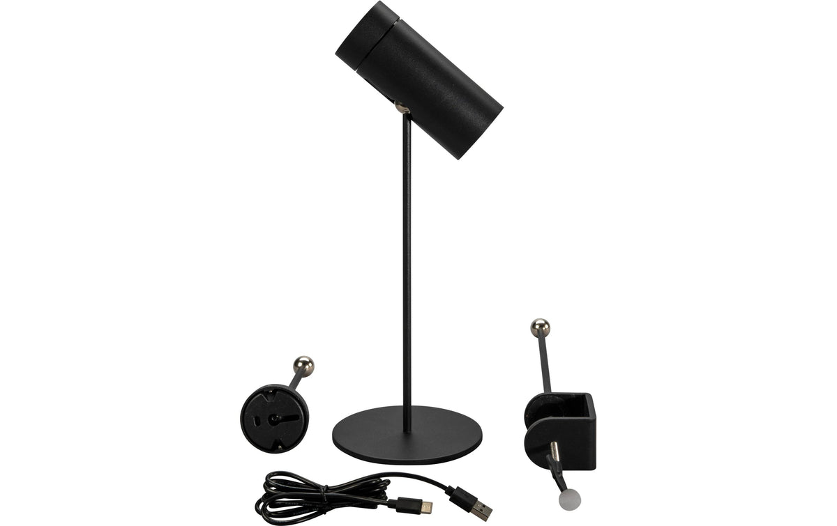 Konstsmide Multi USB-Tischleuchte Schwarz