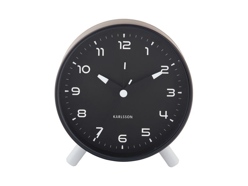 KARLSSON | Wecker Orgullo | Exkl. 1xAA Batterie, Black