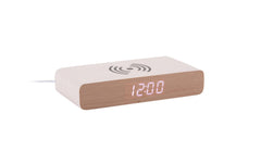 KARLSSON | Wecker Retro Flat LED | inkl. USB Kabel, MDF, White