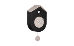 KARLSSON | Wanduhr Kuckuck Grato 17.5 x 33.2 | Exkl. 3xAA Batterie, Black/Grey