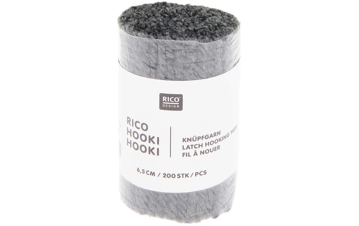 Rico Hooki Hooki Knüpfgarn, anthrazit