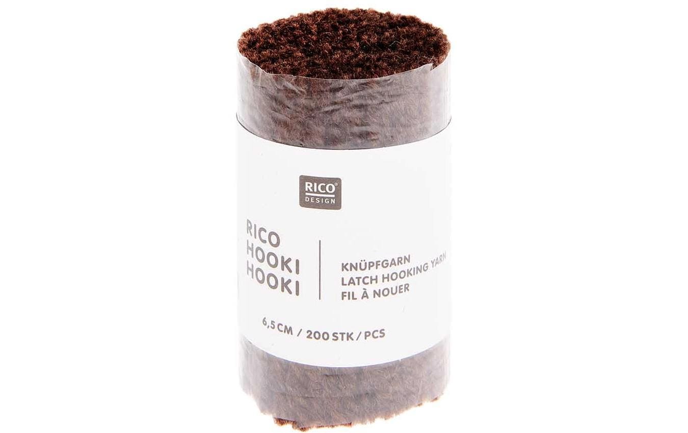 Rico Hooki Hooki Knüpfgarn, braun