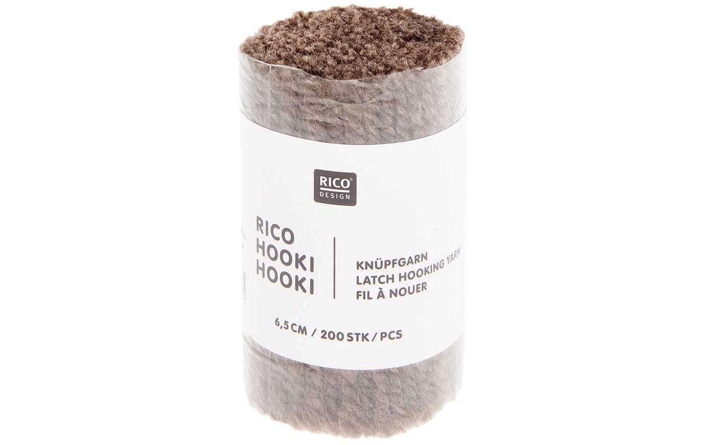 Rico Hooki Hooki Knüpfgarn, umbra