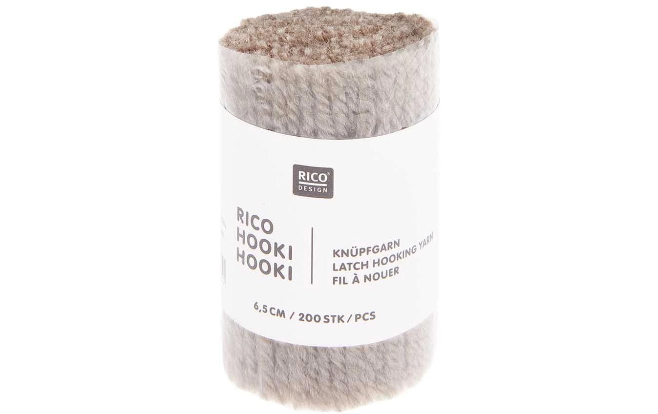 Rico Hooki Hooki Knüpfgarn, kiesel