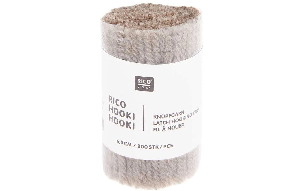 Rico Hooki Hooki Knüpfgarn, kiesel