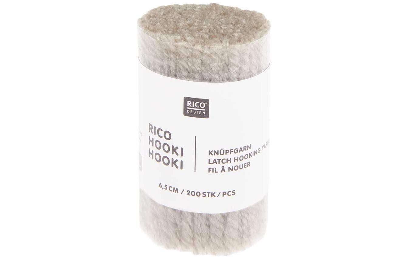 Rico Hooki Hooki Knüpfgarn, perlgrau