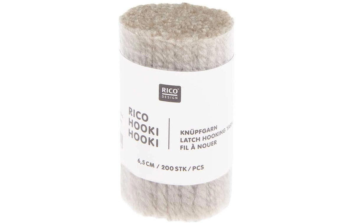 Rico Hooki Hooki Knüpfgarn, perlgrau