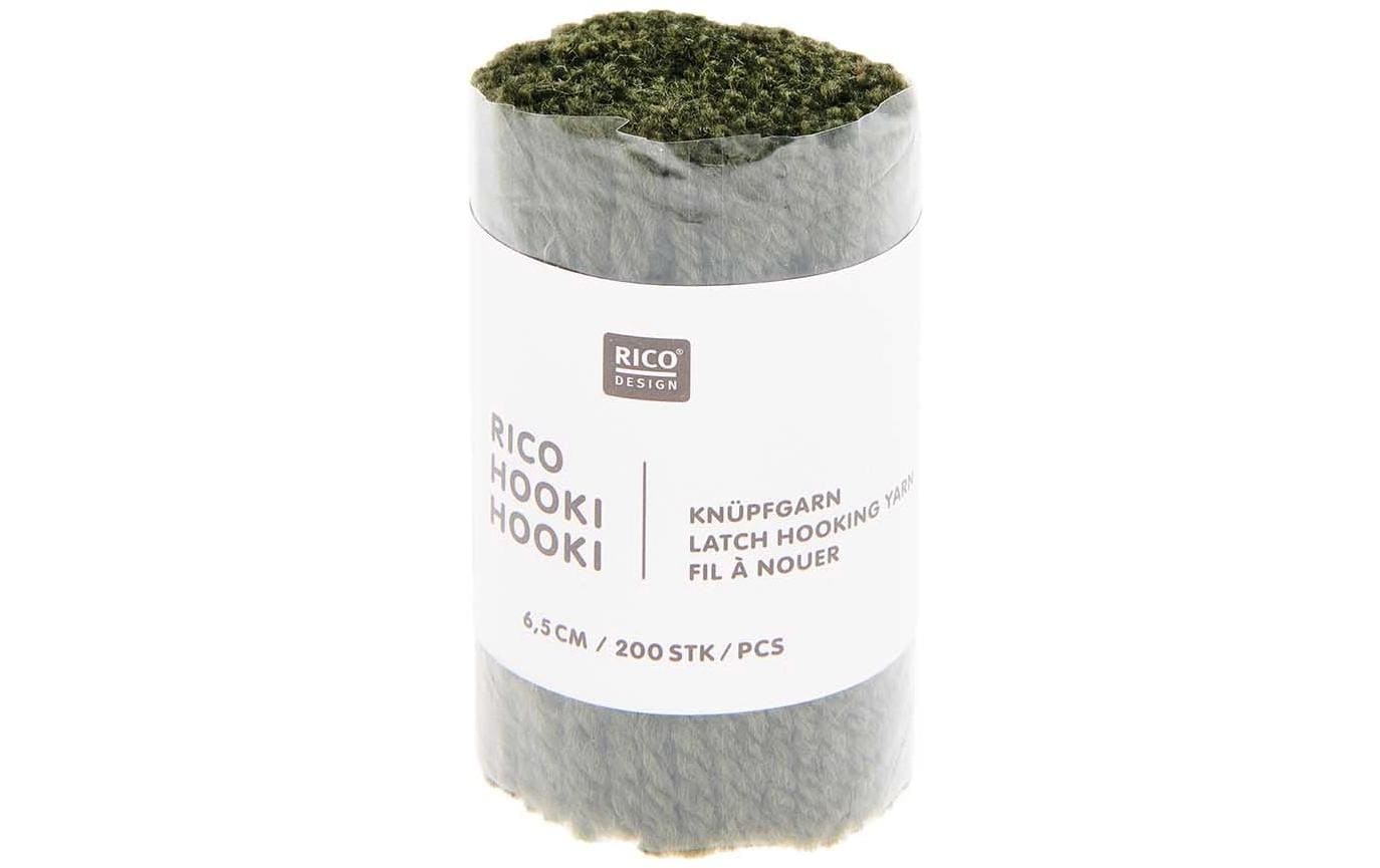 Rico Hooki Hooki Knüpfgarn, oliv