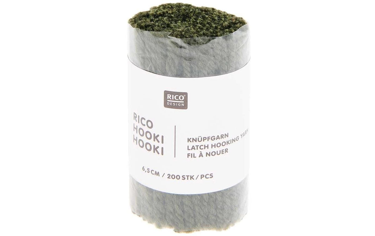Rico Hooki Hooki Knüpfgarn, oliv